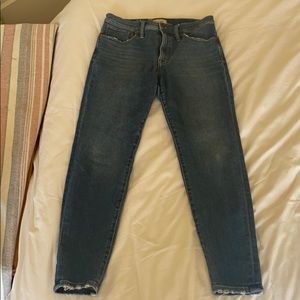 Madewell 9” high rise skinny jean